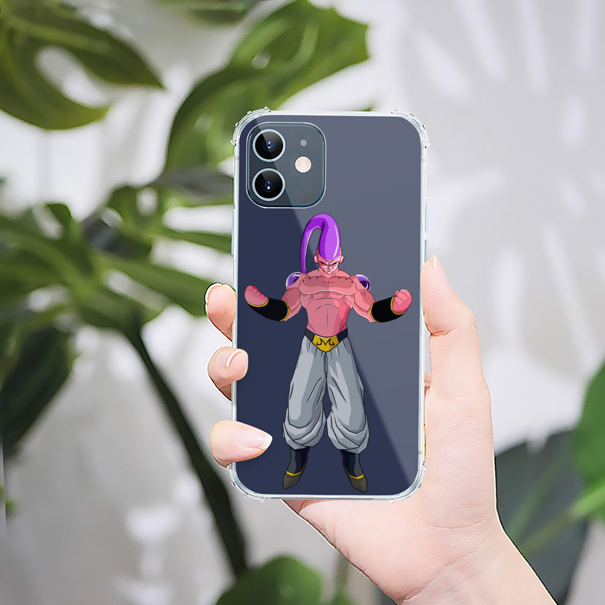 （画像用） ドラゴンボール 魔人ブウ DRAGON BALL Majin Buu 【iPhone 12シリーズ対応】透明スマホケース（クリアソフトケース）